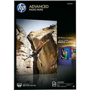 Hp Advanced Glossy Photo Paper  A3; 250Gm; 20 Sheets