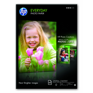 Hp Everyday Photo Paper  A4  100 Sheets; 200Gsm