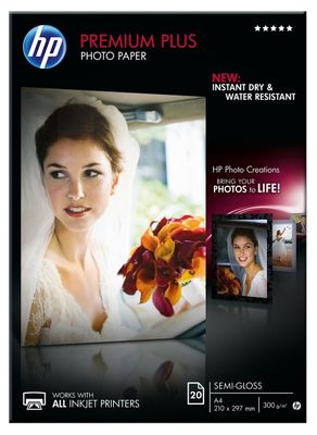 Hp Premium Plus Semi-Glossy Photo Paper  A4  20 Sh  300Gsm