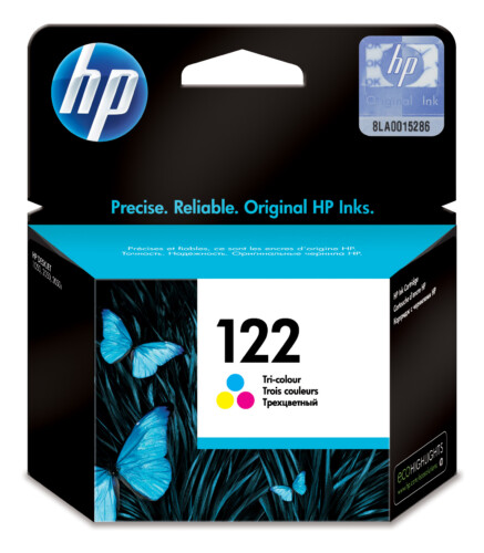"Hp 122 Tricolor Ink Cartridge For Deskjet 1000 J110 Series (100 Page Yield) "