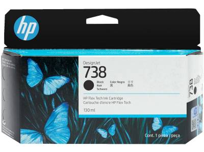 Hp 738 130Ml Black Designjet Cartridge