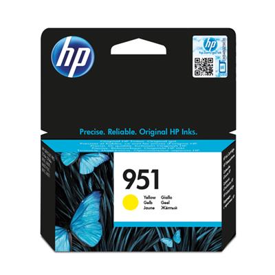 "Hp 951 Yellow Ink Cartridge For Officejet Pro 251Dw (700 Page Yield) "