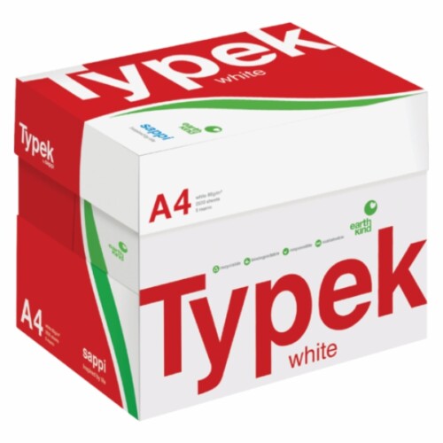 Typek Paper A4 80gsm White Box – 5 Reams