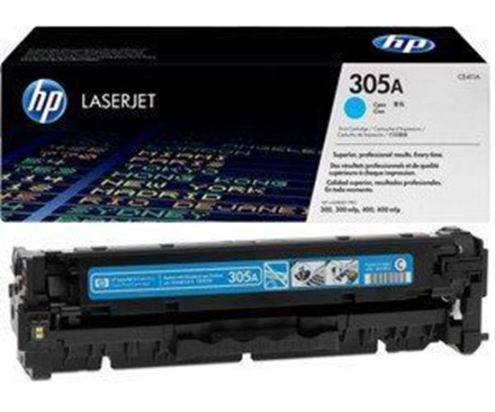 Hp 305A Cyan Original Laserjet Toner Cartridge -2600 Page Yield