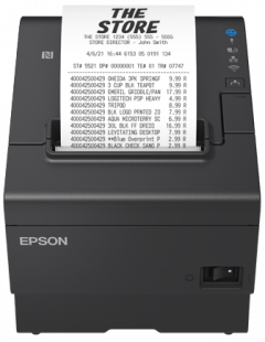 EPSON TM-T88Vll USB ETHERNET SERIAL PS BUZZ BLACK POS PRINTER