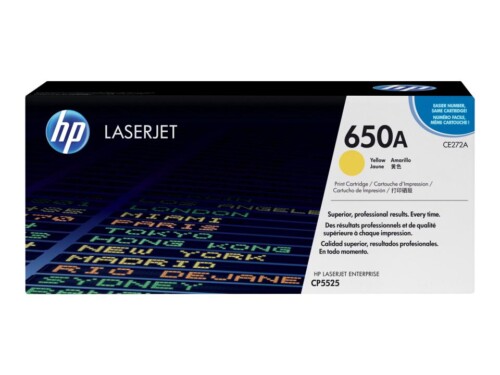 Hp 650A Yellow Original Laserjet Toner Cartridge -15000 Page Yield